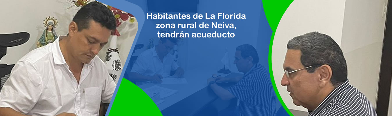 Habitantes de La Florida zona rural de Neiva, tendran acueducto