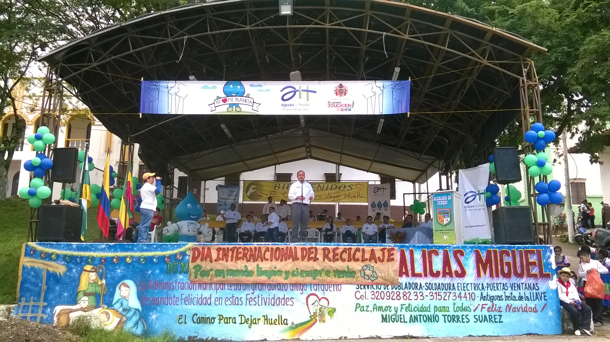 Celebrando el Dia del Reciclaje en el Municipio de Tarqui - Huila