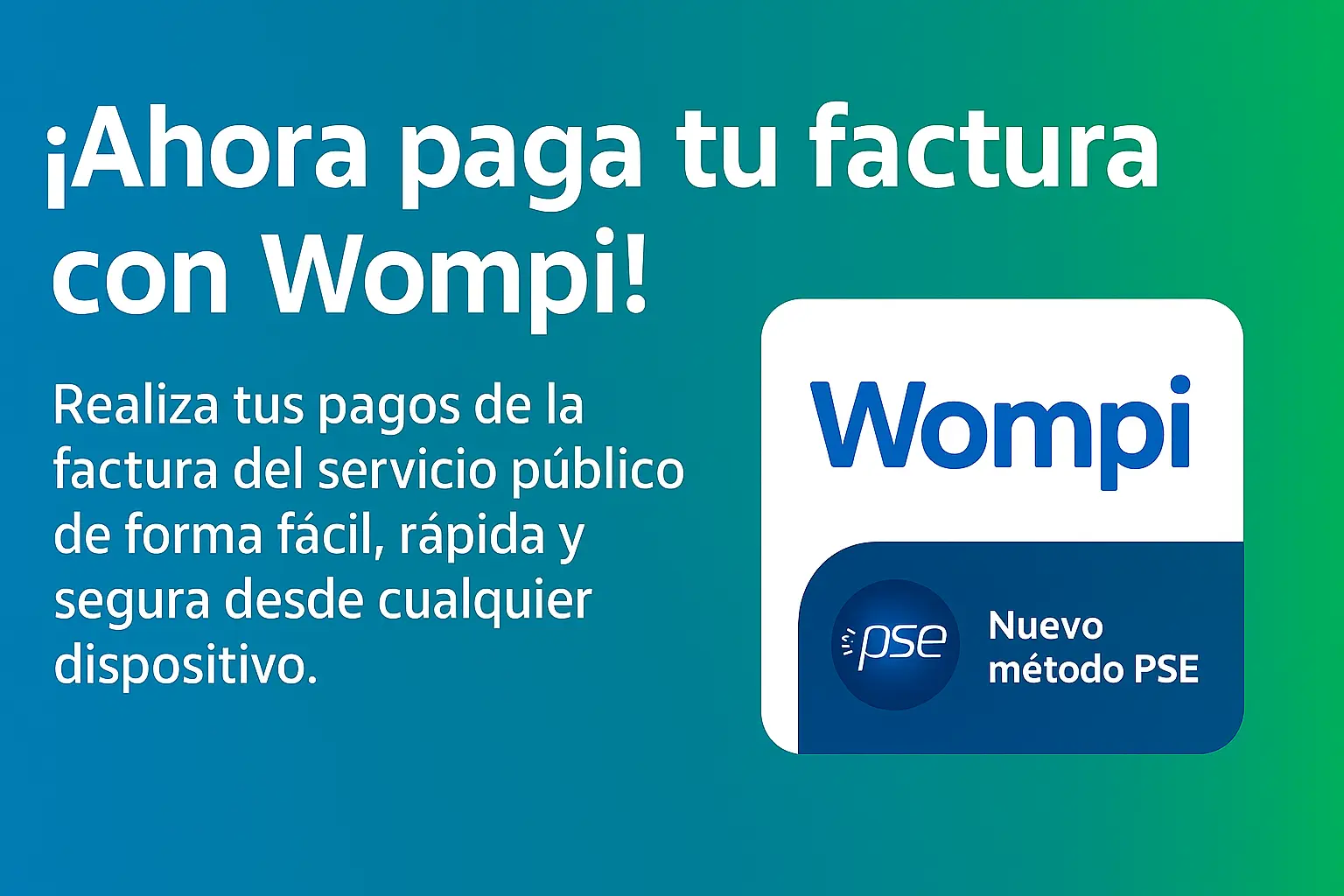 Pagos Factura con Wompi