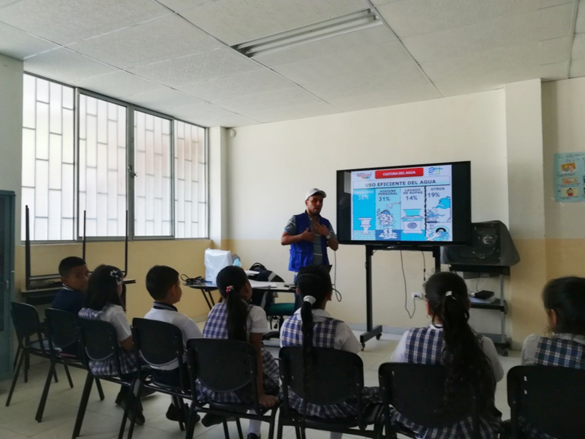 Capacitacion ambiental con estudiantes platenos