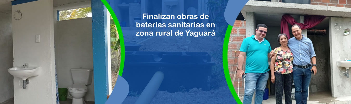 Finalizan obras de baterias sanitarias en zona rural de Yaguara